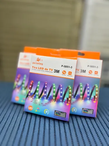 Led com sensor de barulho, ideal para tv e caixas de som 3m 