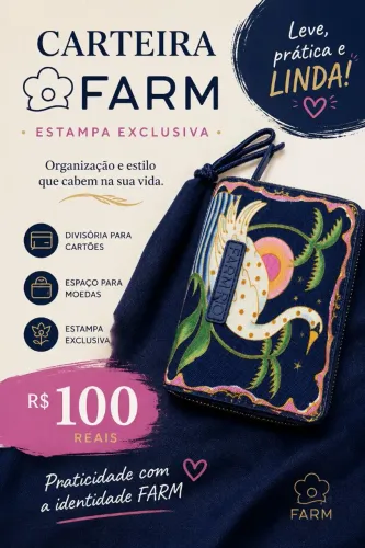 Carteira FARM lindissima