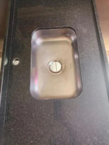 Pia Granito 1,20cm cuba de alumínio