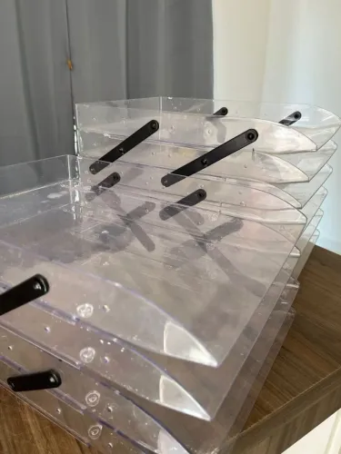 Caixa De Correspondência, Organizadora Papeis, Dupla e Tripla Cristal