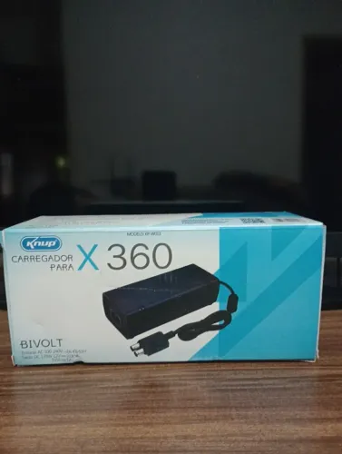 Fonte Xbox 360 2 Pinos Bivolt, Xbox 360 KP-W013 - Knup. Cabo Pra Xbox 360.