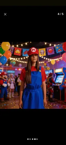 Fantasia Super Mario Bros Feminino
