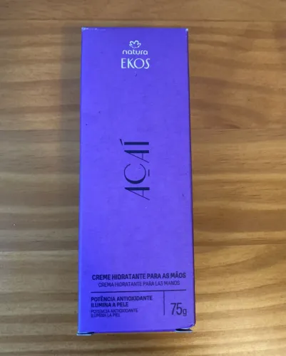 natura creme hidratante para as mãos natura ekos açaí 75g
