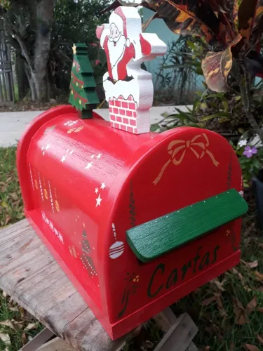 CAIXA DE CORREIO AMERICANA EDIÇÃO DE NATAL