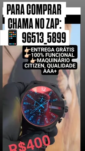 Relógio Diesel 10 Bar Camaleão - Mega Chief - ENTREGAMOS