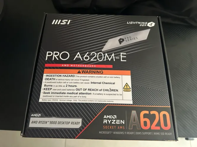 Placa mãe MSI PRO A620m-e ddr5