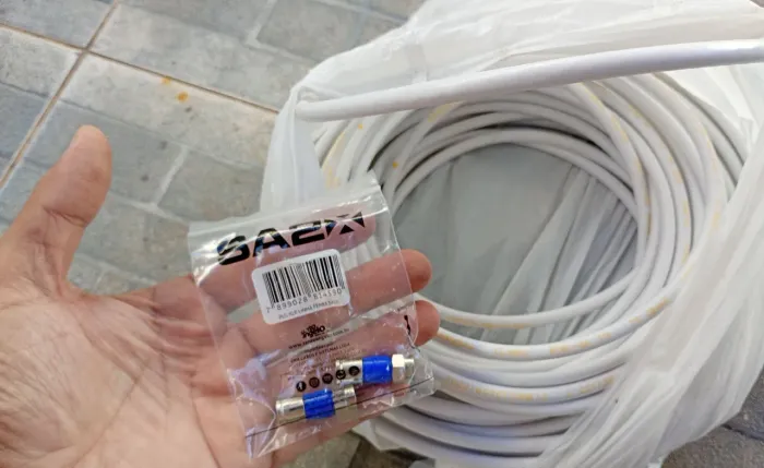 Cabo de Antena com conectores novos