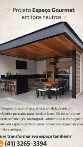 Projeto e execução Espaço Gourmet 