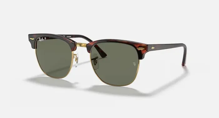 Óculos Ray-Ban Clubmaster 55 Original - Tartaruga/Dourado (Novo) + case e flanela