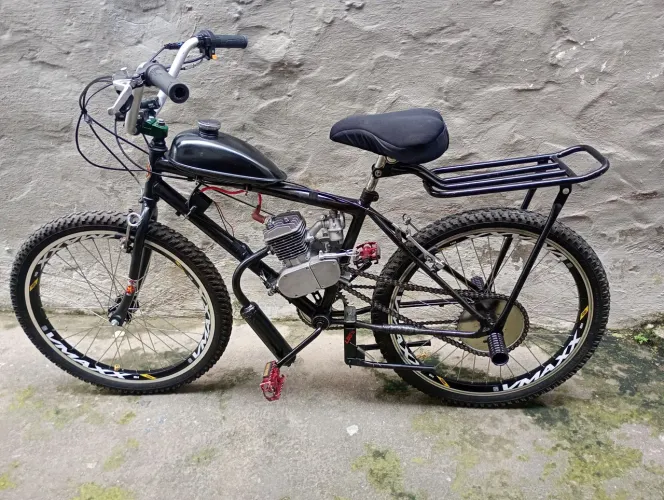 Bicicleta motorizada aro 24 peças novas paredão vmax