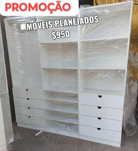 Closet 8 Gavetas com fundo 