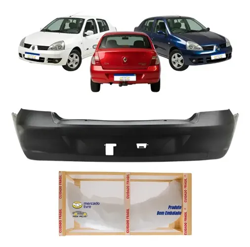 Parachoque Clio Sedan 2006 2007 2008 2009 Traseiro