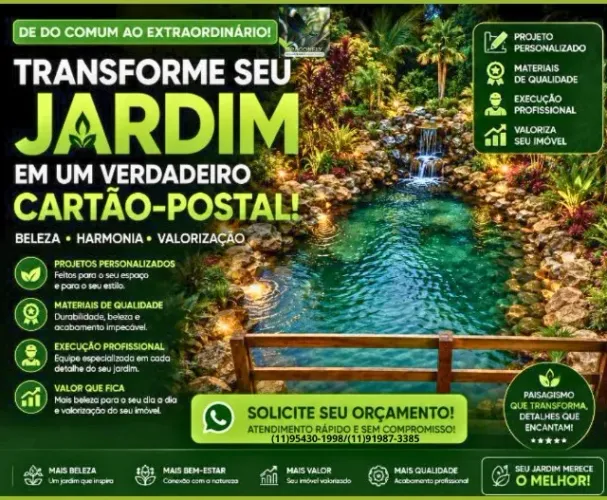 Jardinagem manutenção e revitalização