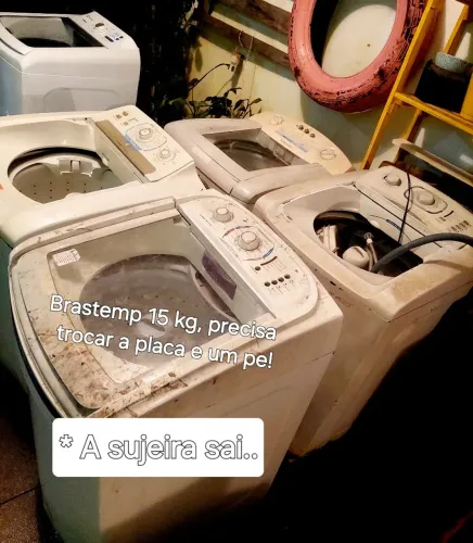 Kit de 04 máquinas de lavar...poucos detalhes cada uma,muito barato!!!