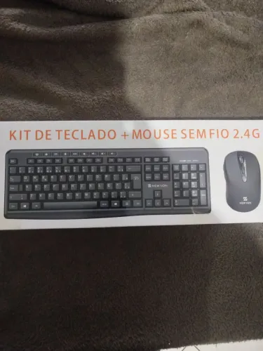 Kit de Teclado Multimídia e Mouse 6 botões Sem Fio Lacrado Novo Com 3 Meses de Garantia