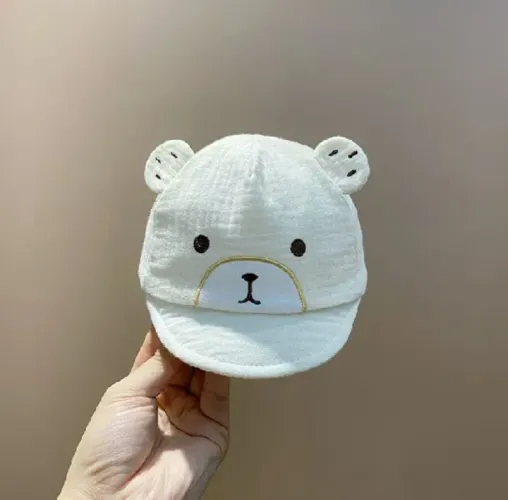 Chapéu de Urso para recém nascido de 0 a 3 meses.