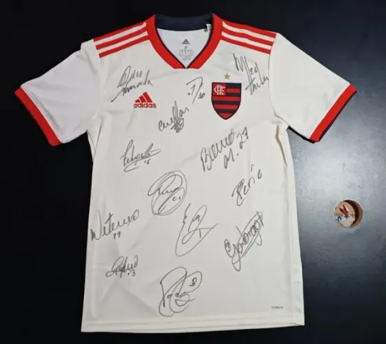 Camisa Original Flamengo Adidas Torcedor II 18/19 Autografada. DJ2721