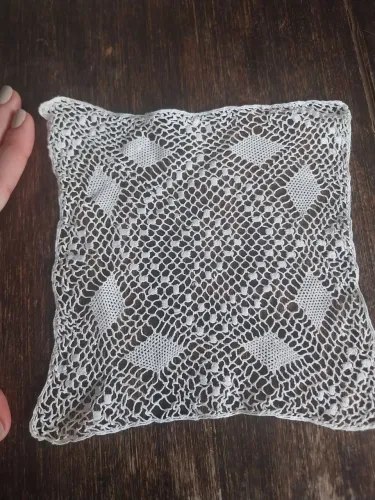 Toalha em crochê delicado