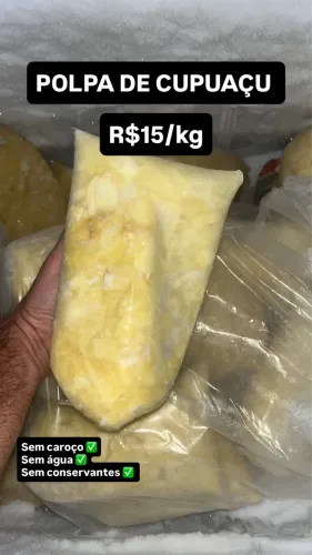 Polpa de Cupuaçu sem caroço
