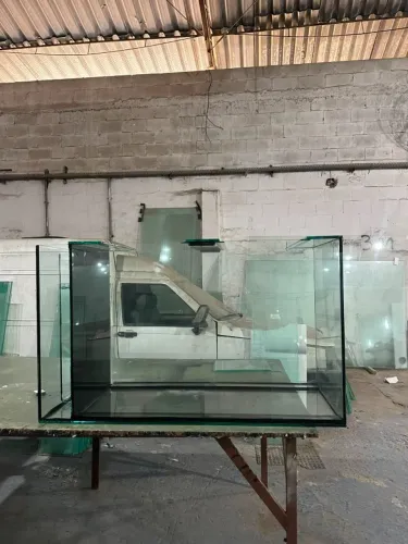 aquário cubo 80x50x50 6mm com sump