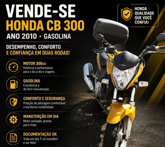 Cb 300 SOMENTE VENDA ( abaixo da tabela)