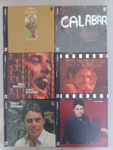 6 CDs+Livretos Chico Buarque - Coleção Folha