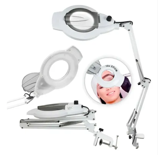 Lupa Luminaria Mesa 120 Led Profissional Estetica Eletronica