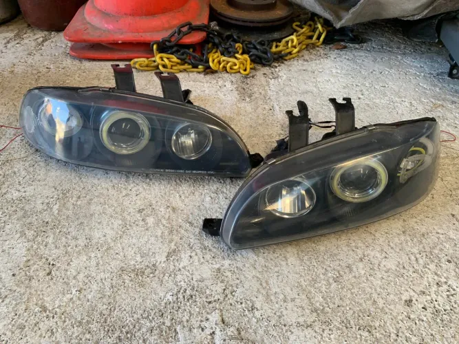 Par de faróis Angel Eyes SONAR Honda Civic 92-95 