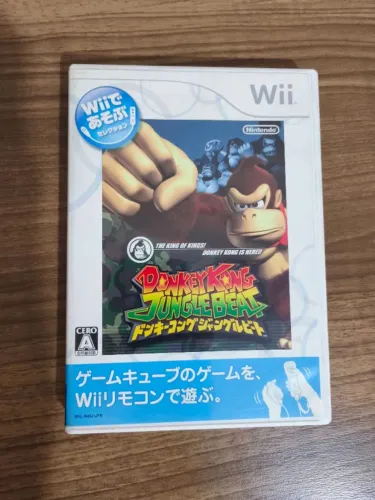 Jogo Nintendo Wii Donkey Kong Jungle Beat Original Japonês Mídia Física Usado + Manual