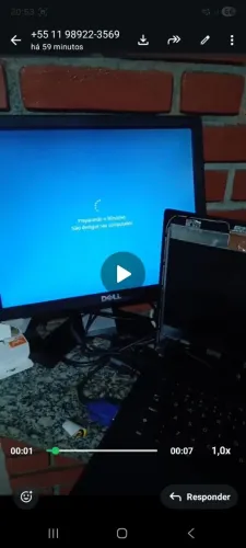 Monitor de 15 polegadas DELL funcionando perfeitamente testado 