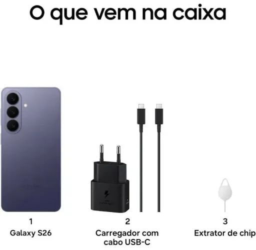 Celular s26 256Gb NOVO na caixa