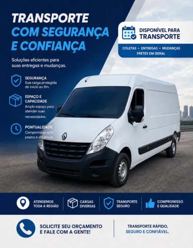 Van disponível para transportes
