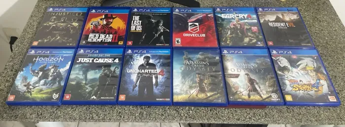 Kit 12 jogos de PS4 originais e completos