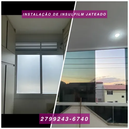 Instalação de Insulfilm residencial e adesivos decorativos 