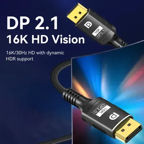 CABO DISPLAYPORT 16K 2.1 360HZ (2 metros)