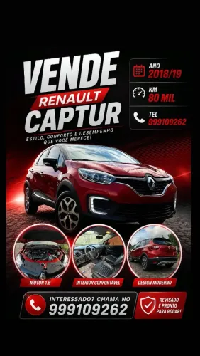 Renault Captur Life 1.6 16V Flex 5P Aut. 2019
