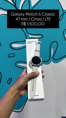 Seminovo: Samsung Galaxy Watch 6 Classic 47mm LTE Cinza | Loja Fisica