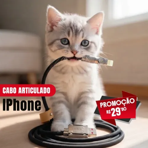 Cabo IPhone Articulado (Gira 180°)