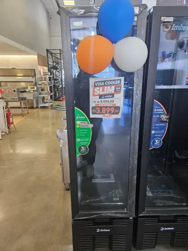 refrigerador expositor para bebidas slim 244 litros