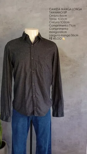 CAMISA SOCIAL MANGA LONGA 