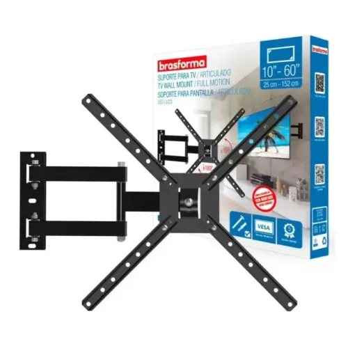 Suporte Para Tv Articulado 10 A 60 Polegadas Bra40 Brasforma