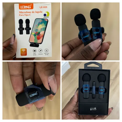 Microfone de lapela , para tipo C