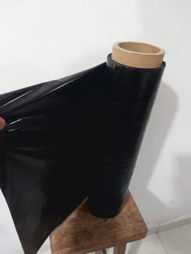 Filme Stretch Preto 80 Metros - Alta Resistência