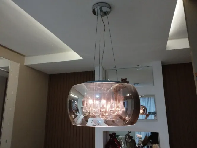 Lustre pendente de cristal 