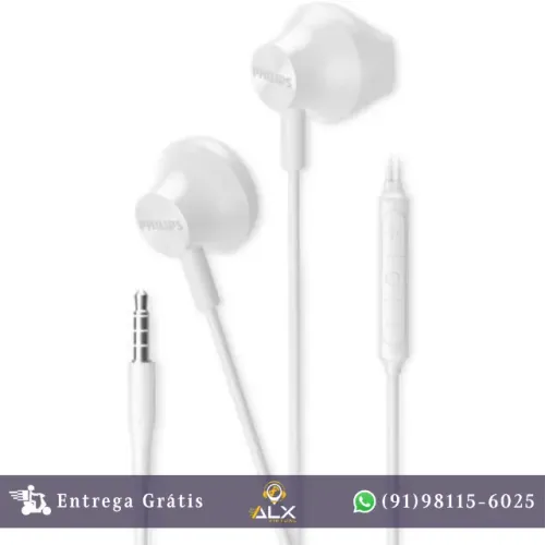 Fone de Ouvido Philips Tae1000 C/ Microfone Branco *ENTREGA GRÁTIS*