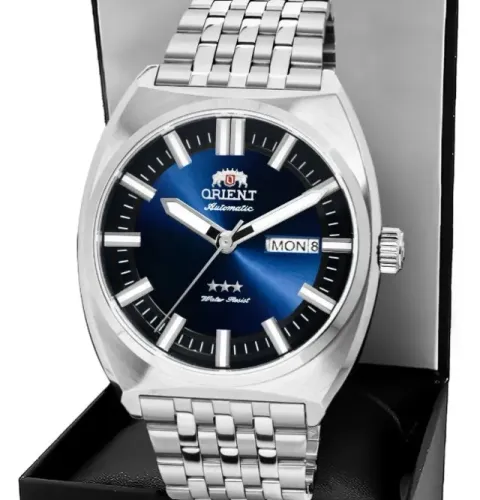 Relógio Orient Automático 3 Estrelas Yn6ss021d1sx - Azul