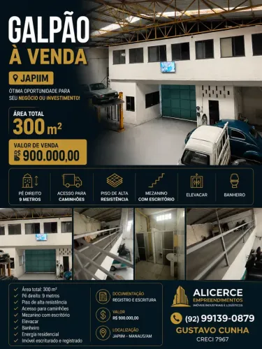 VENDO GALPÃO NO JAPIIM 350 M2