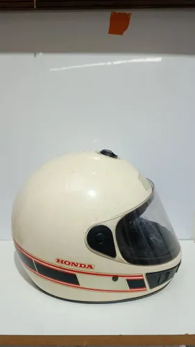 Capacete Honda vintage branco - tamanho 60