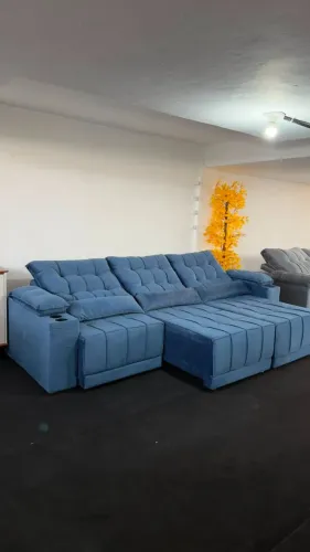 Sofá Retátil e Reclinável com 2,90MT Heitor de Largura Eapaço Conforto e Excelente