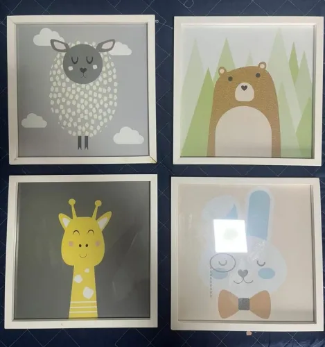 Quadro Infantil ( Moldura + Visor de Vidro )